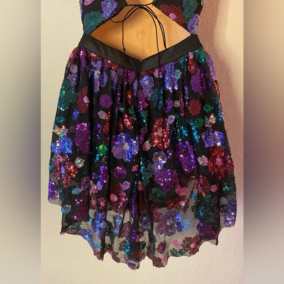 🌟For Love and Lemons Ariana Party Dress🌟Mini Sequins Ice Skater XS - Picture 11 of 14